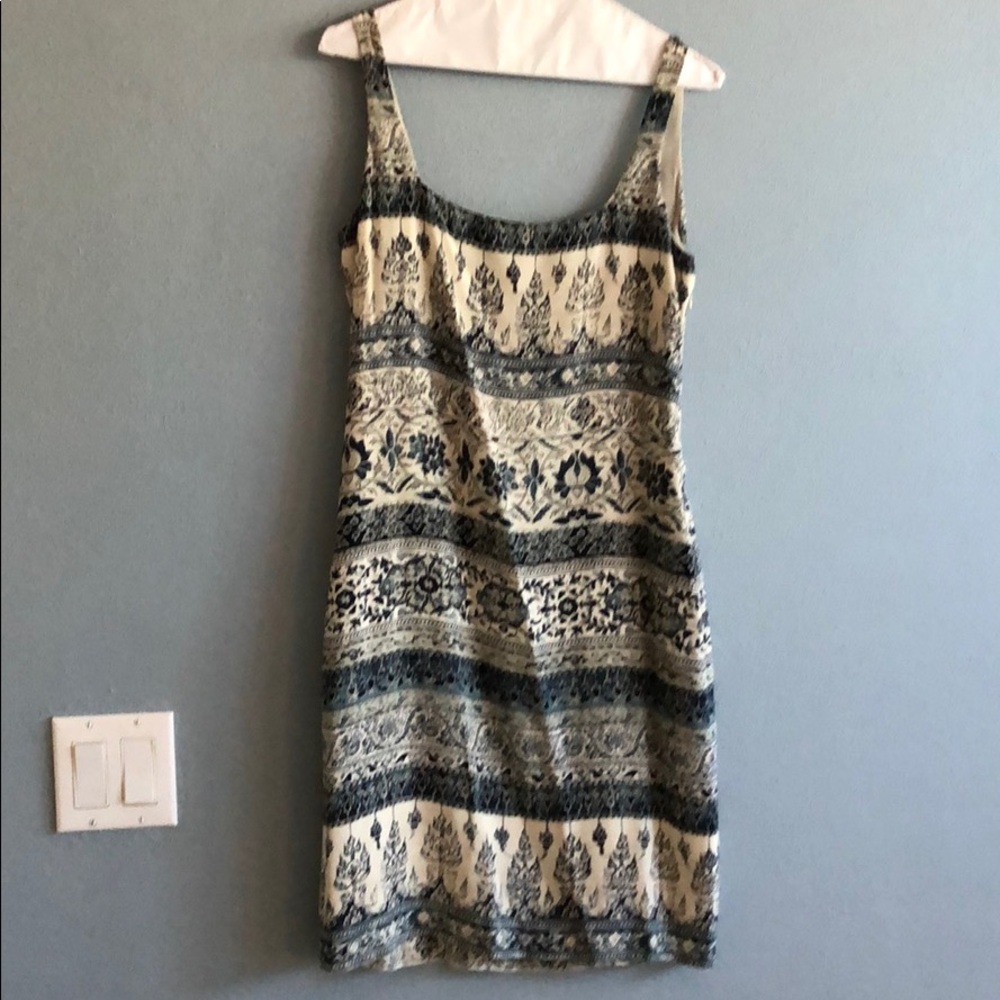 Printed silk dress